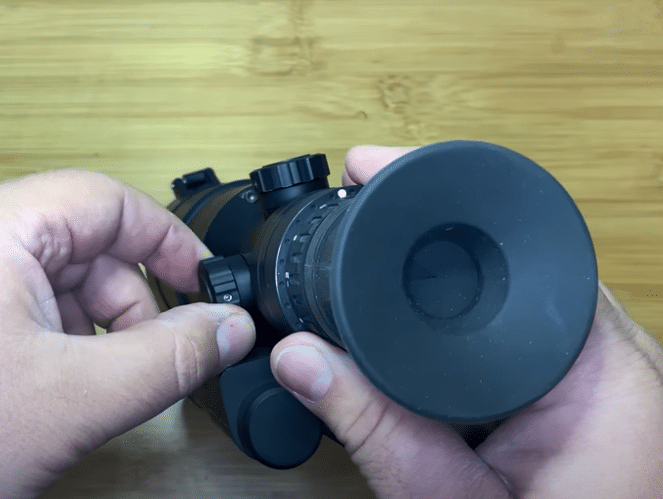 view of the oled display of the irmk3 60