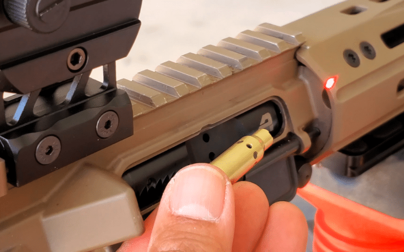 laser bullet going into rifle 