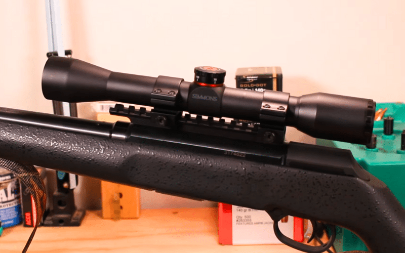 Simmons 4x32 scope on a black rifle