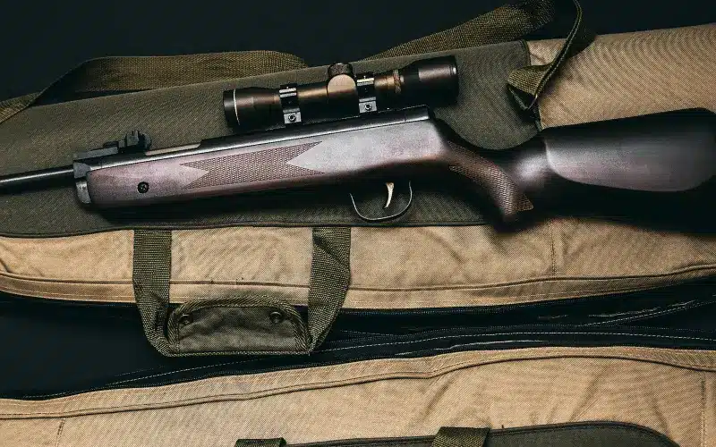 Adjustable parallax scope on rifle and bags