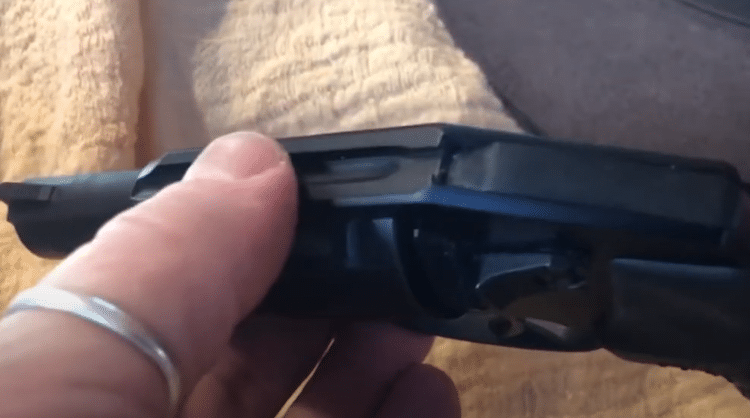 Milled sights on a revolver
