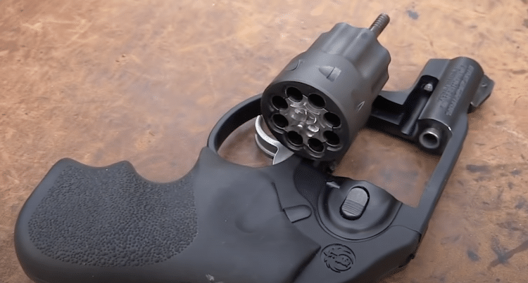 Empty cylinder of the Ruger LCR
