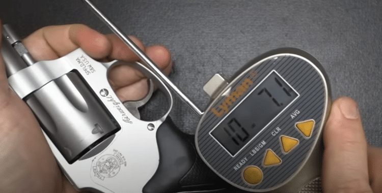 Trigger pull readings on a Model 642

