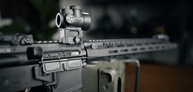 Trijicon MRO mounted on a rifle