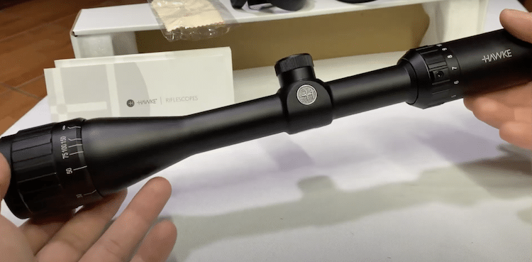 Hawke Vantage IR 4-12x40mm held by both hands