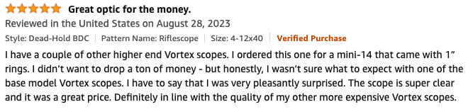 Vortex Crossfire II review