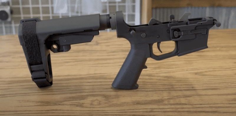 image of the KE Arms cast aluminum receivers after it has been poured 