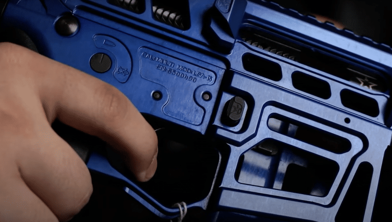 close up of the lead star grunt lower receiver 